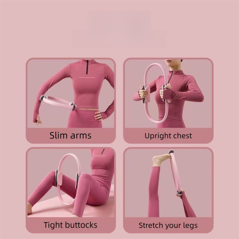 Pilates Körperformung Magie Beckenboden Muskeltraining Fitness Bein Hüfte Lift Widerstand Schleife Yoga Ring_voghion.com
