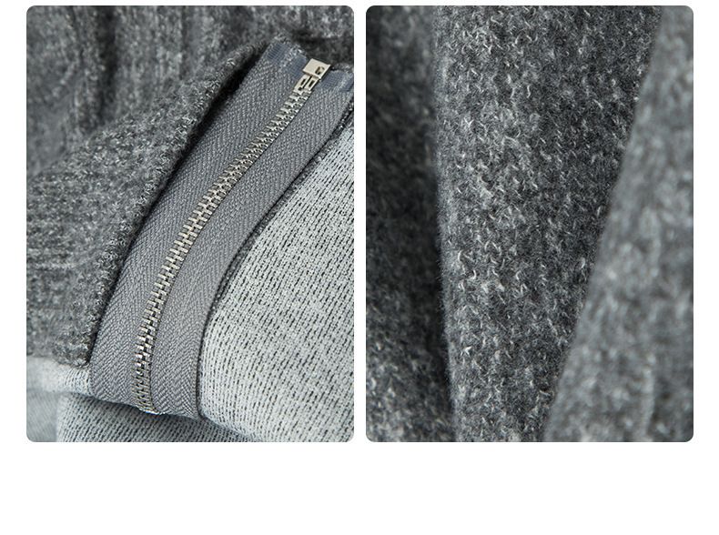 Abbigliamento da donna Felpa con cappuccio e zip da donna - Top corto a maniche lunghe con vestibilità attillata e dettaglio tasca_voghion.com