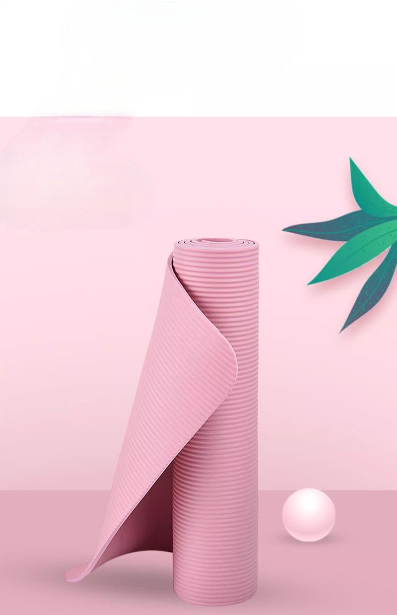 Yoga Thickened Non-Slip Exercise Fitness Sit-Up Home Use Shock Absorption Soundproof Widened Floor Mat_voghion.com