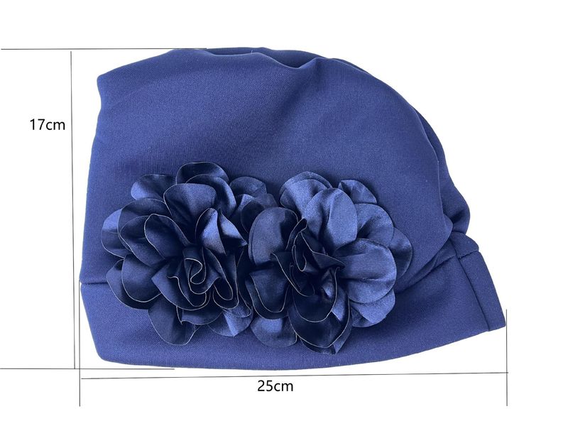 Damen Hijab Hut übertrieben Hut Luftschicht Seite große Blume Hut Moslemischer Hut Baotou Hut_voghion.com