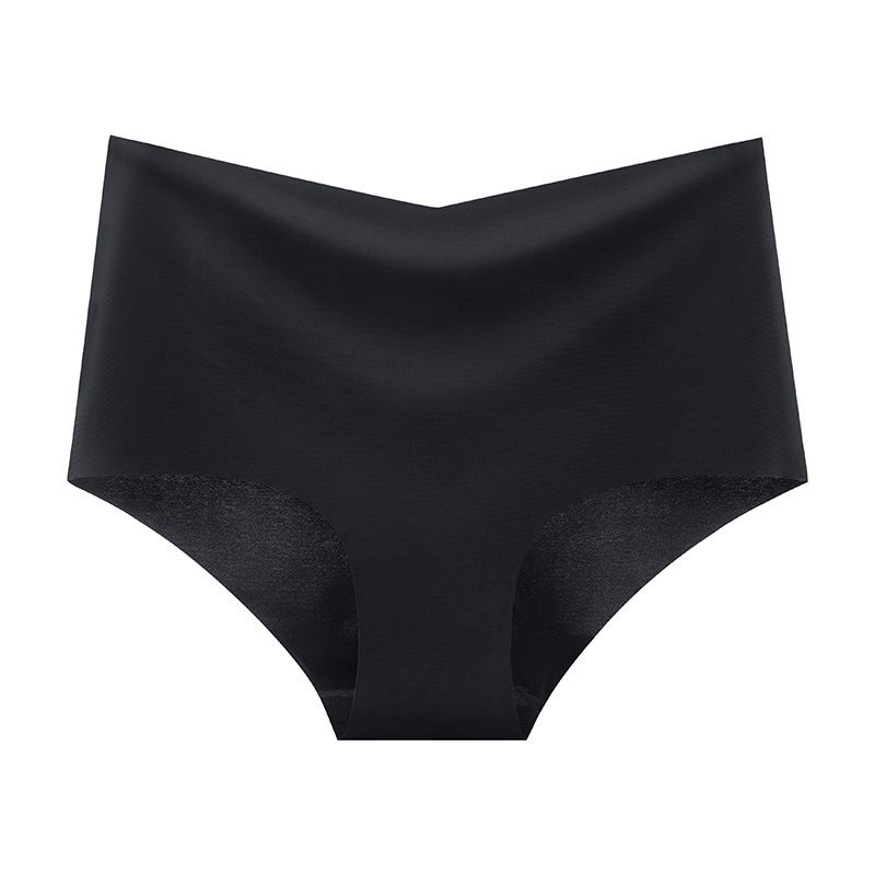 2025d Waist Plus Size Panties Half Coverage High Split Sexy Ice Silk Seamless Women's Briefs Comfortable Breathable_voghion.com