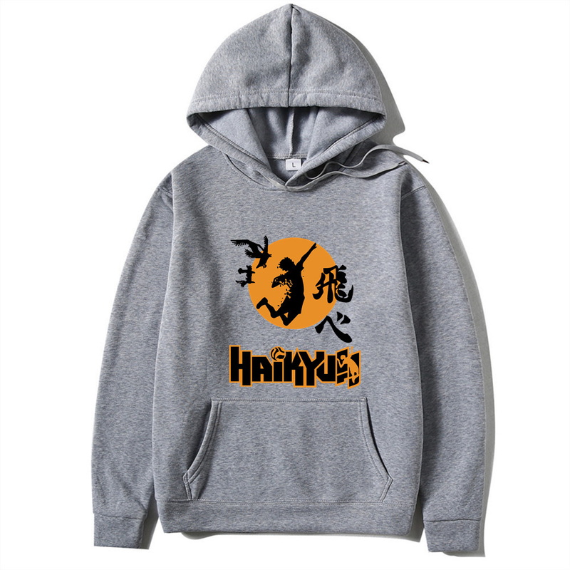 Podzimní a zimní nový tisk Anime volejbal mládeže kreslený den Anime volná pánská a dámská mikina_voghion.com