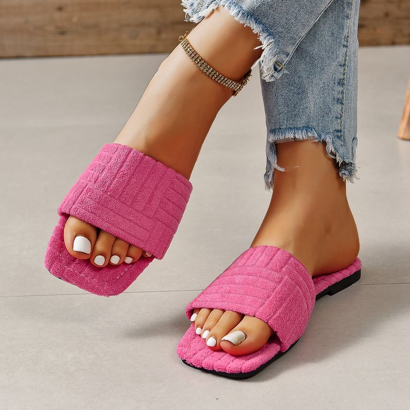 Sommertøfler Dame Flate Luksus Utendørs Strandflip-flops Damesandaler Trend Merkedesign Slides Sko Dame 2024 Stor Størrelse 43_voghion.com