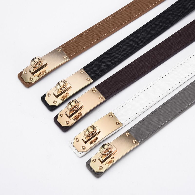 Kadınlar için Yeni Çok Yönlü Retro Bel Dekorasyonu İnce Kemer Kadın Kore Moda Bel İnce Kemer Kadın Stili Elbise Dekorasyonu ile_voghion.com