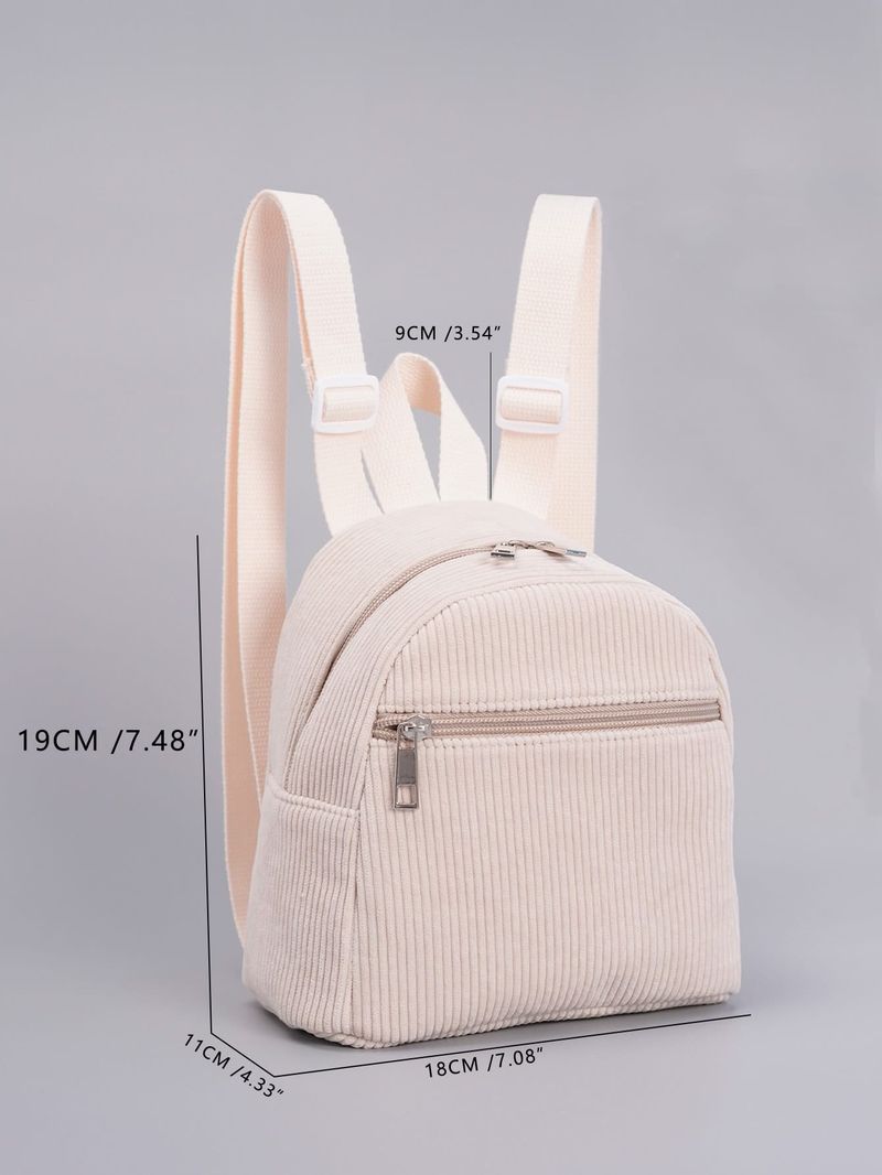 Mochilas para niños, mochila de gran venta, mini mochila de color sólido multicolor, mochila de pana de moda, mochila informal sencilla_voghion.com