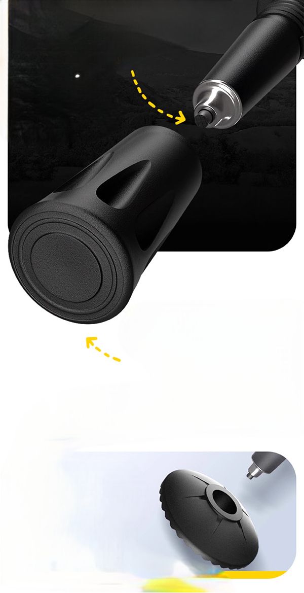 Bastones de trekking para exteriores, de fibra de carbono, ultraligeros, telescópicos, plegables, antideslizantes, multifuncionales._voghion.com