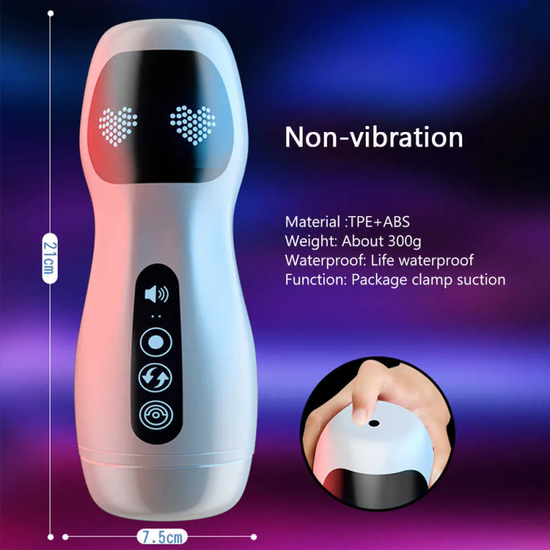 Massager Erotische Volwassene Realistische Automatische Zuigende Masturbatie Cup Vibrator Seksspeeltjes voor Mannen Orgasme_voghion.com