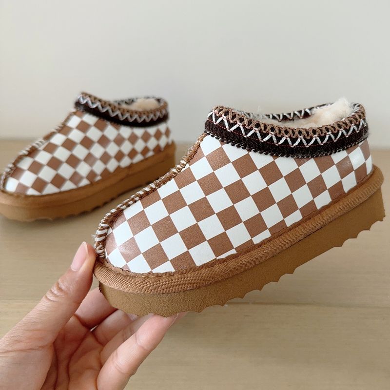 Scarpe per bambini Ragazzi Ragazze Ultra Mini Stivali invernali per bambini Piccoli Stivali da neve caldi alla caviglia morbidi e spessi in pelliccia per bambini Bassi_voghion.com