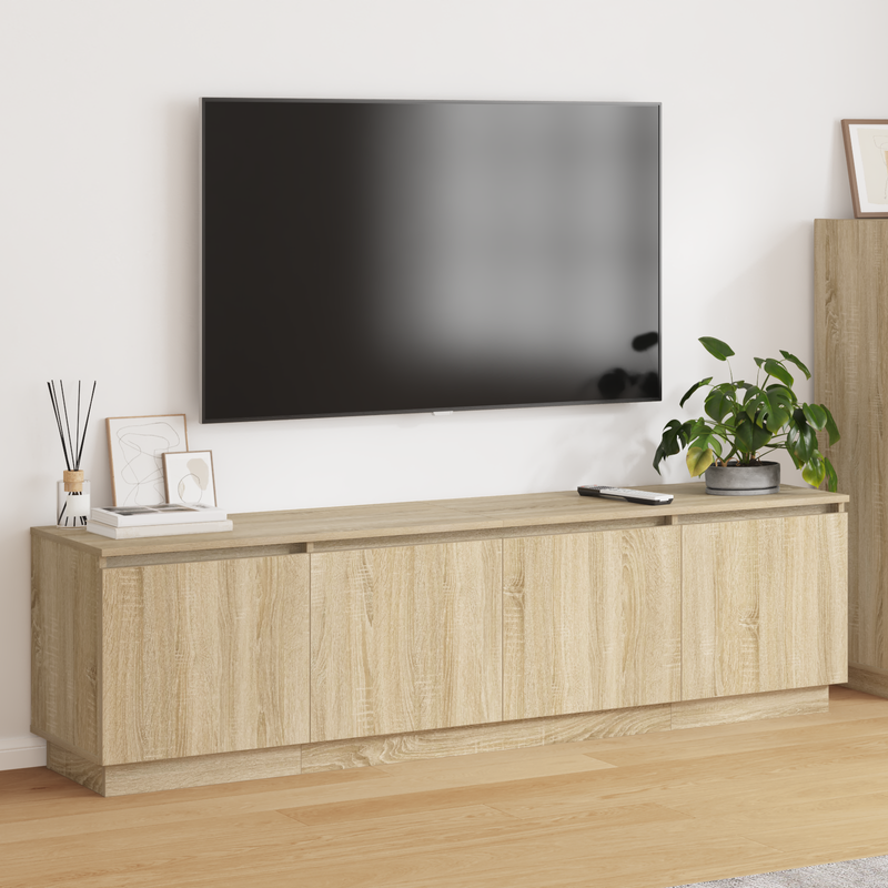 LED TV-Schrank Sonoma Eiche 180x38x49 cm Holzwerkstoff_voghion.com