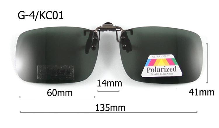 Kann polariséiert Clip-on 5 Gréissten Metallbréck Clip-on Sonnebrëller Männer Fraen Sonnebrëller Brëller Lënsen Fuerbrëll_voghion.com