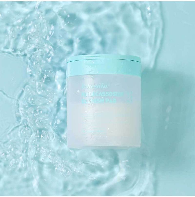 Lakerain Collagen & Madecassoside Facial Cotton Pads (100pcs) - Soothing Ampoule Pads For Acne & Hydration_voghion.com