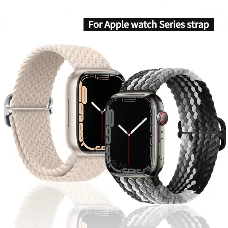 Nylon strap For Apple watch Ultra 49mm 8 7 45mm 41mm Sliding buckle design adjustable wristband For iwatch 6543SE 44mm 42mm 40mm_voghion.com
