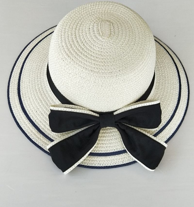 Summer straw hat sunscreen women's versatile seaside beach sagging hat wave hat_voghion.com