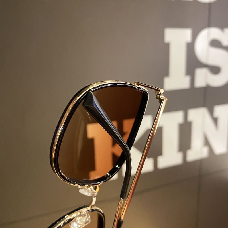 Sonnenbrillen Damen Sommer Neue Sonnenbrillen Sonnenschutzbrillen Zeigen Kleines Gesicht Rundes Gesicht Augen Sonnenbrille Großer Rahmen_voghion.com
