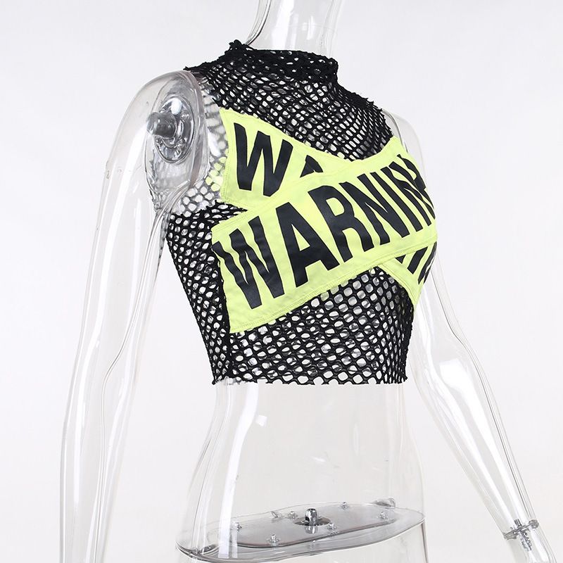 Top corto da donna slim fit con stampa monogramma_voghion.com