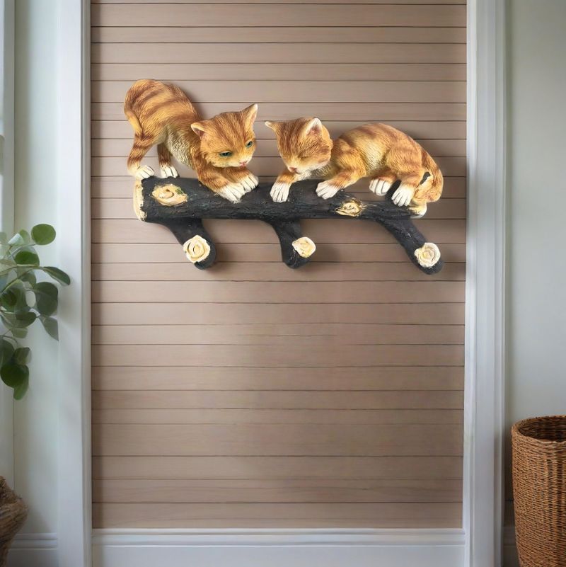Hanging Ornament Entryway Wall Home Hook Cat Resin Decoration_voghion.com