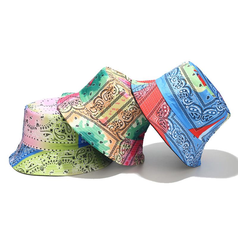 Cappello da pescatore alla moda con marchio a forma di fiore di anacardi, a doppia faccia, per esterni, parasole, versatile_voghion.com