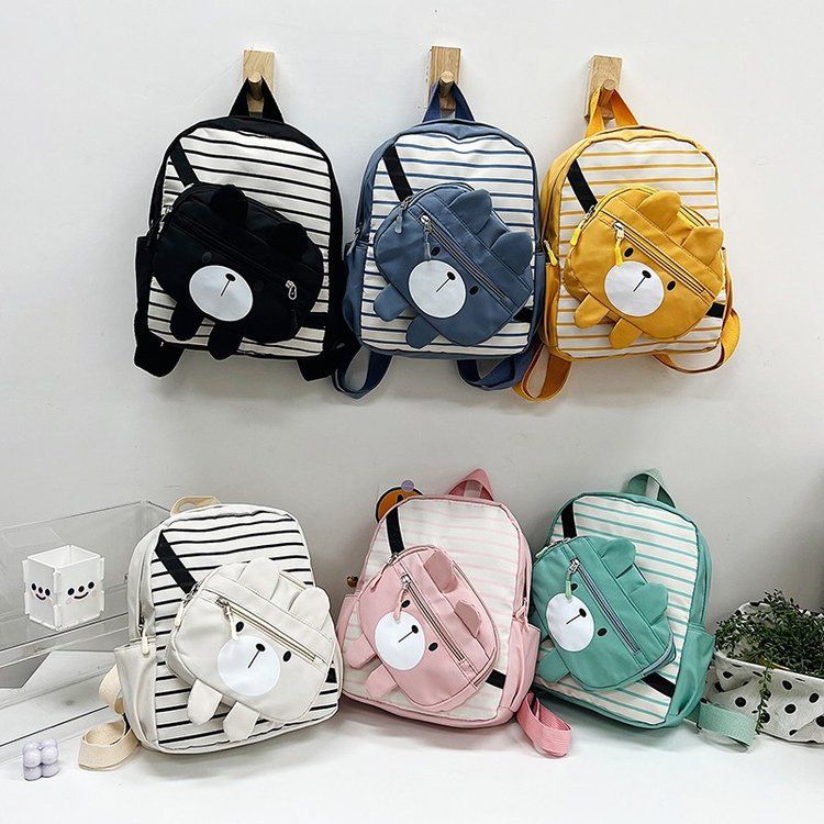 Andralyn Modny plecak dziecięcy Nowy plecak z kreskówkowym misiem Uroczy plecak dla uczniów szkół podstawowych_voghion.com