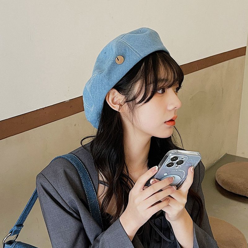 Hot Sale For Women Autumn Winter New Sweet Cool Light Woolen Hats Fashion British Artist Style Retro Versatile Berets Caps_voghion.com