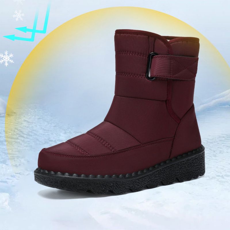 Snow Winter Thickened High-top Cotton Shoes Warm Fleece-lined Mid-calf Casual Women's Boots_voghion.com