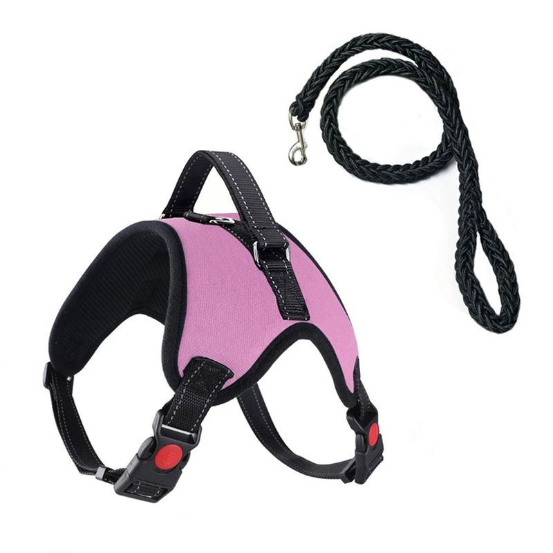 Arnês de sela de osso médio e grande, coleira ajustável para cães, suprimentos para animais de estimação_voghion.com