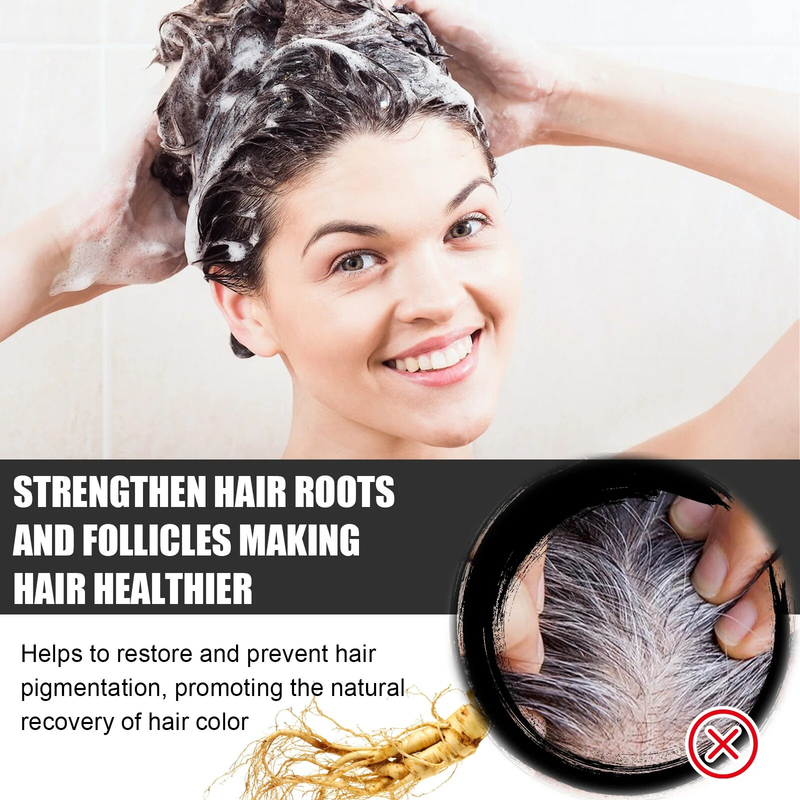 Sapone oscurante per capelli annerimento barba sopracciglia pulizia profonda rafforzare nutrire riparare capelli bianchi grigi trattamento Shampoo Bar_voghion.com