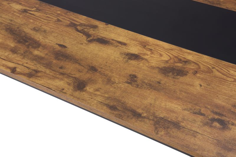 Computer Desk Large Office Desk, 70.9 Inch Gaming Desk Writing Desk Work Desk For Home Office, Study, Modern Simple Wooden Desk, Large Legroom, Metal Frame, Rustic/Black_voghion.com