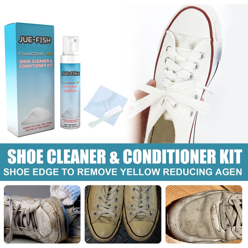 Schuhreinigungs- und Reparaturset, tragbares Aufhellungsmittel zum Reinigen weißer Schuhe mit Flecken und gelben Rändern_voghion.com