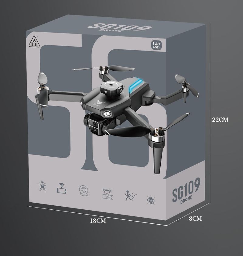 Drone professionale SG109 MAX Pro con telecamera GPS HD 4K, video in diretta, 5G WIFI FPV RC, quadricottero per adulti e principianti_voghion.com