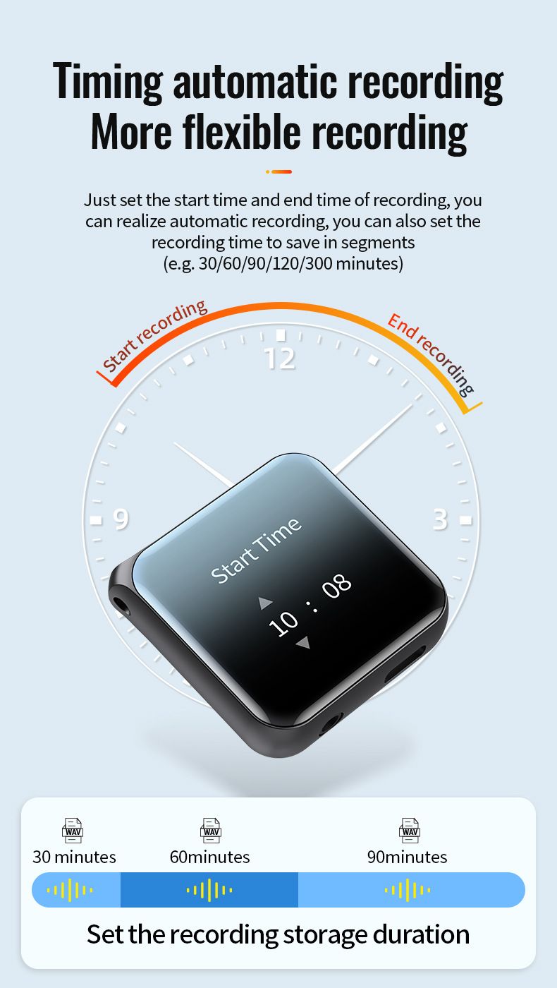 Digital Voice Recorder Neue M30 Mp4 E Buch FM Student Klasse Ai Intelligente High Definition Noise Reduktion Fernbedienung Recorder MP3_voghion.com