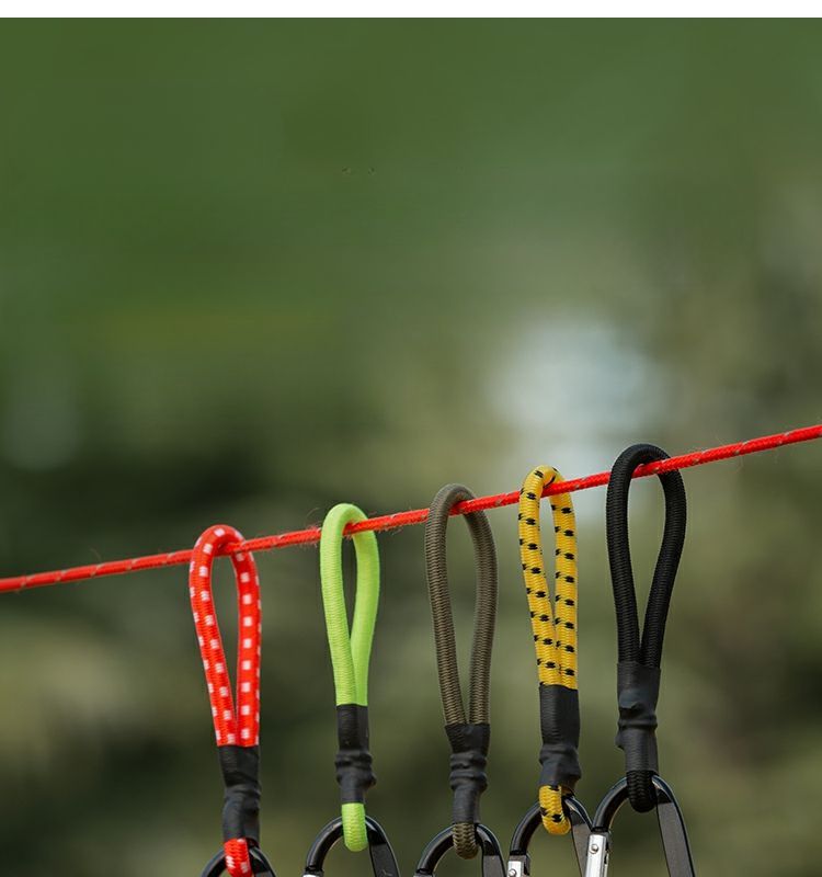 Tent Hook Band Buckle Outdoor Camping Gear Tarp Windproof Fixed Binding Accessories Elastic Rope_voghion.com