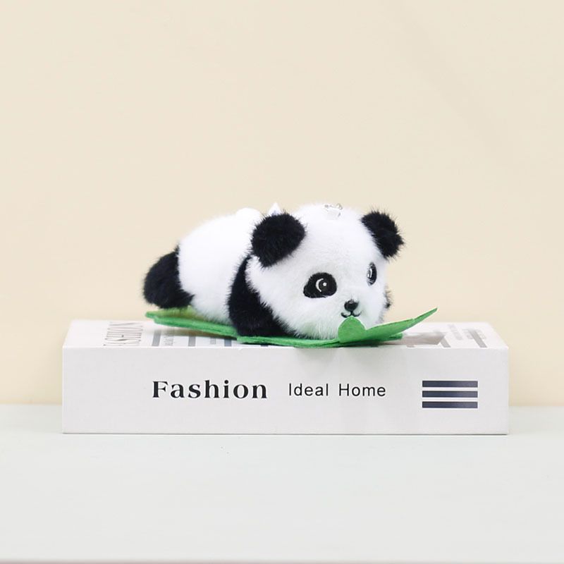 Porte-clés et pendentif en peluche panda adorable et créatif, idéal pour les fêtes._voghion.com