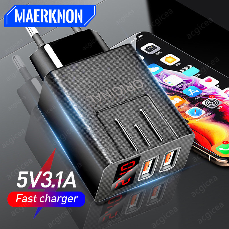 QC 18W 3.04.0 USB Mobile Charger Travel Quick Adapter Universal Charger Suitable for Xiaomi iPhone Samsung Hua_voghion.com