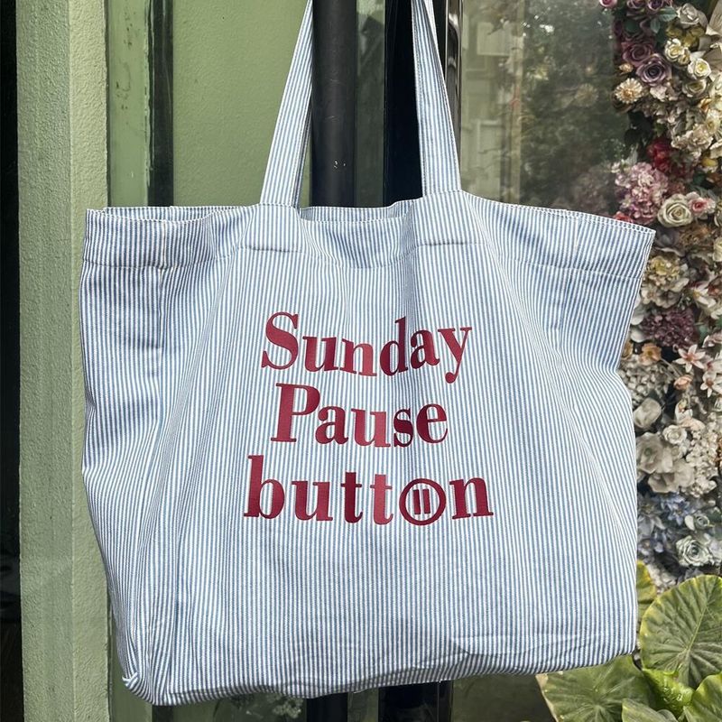 Borsa a tracolla in tela da donna, semplice e casual, con tracolla a righe e lettere, grande capacità, nuova primavera estate 2025_voghion.com