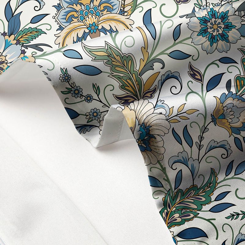 Premium 1.37m Silk-Satin Long Pillow - Dual Support For Couples & Families (Breathable Printed Design Hypoallergenic Luxury Bedding Accessory)_voghion.com