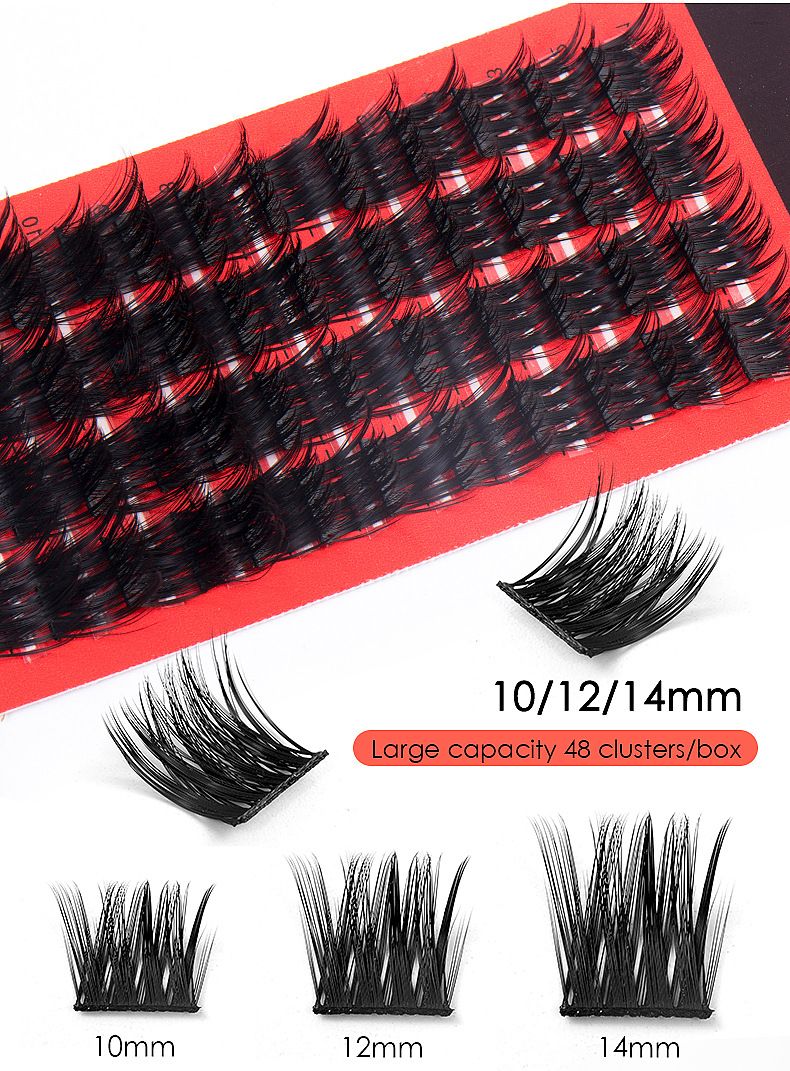 Lash extension set Large capacity single tufted hair section false eyelashes naturally thick lashes_voghion.com
