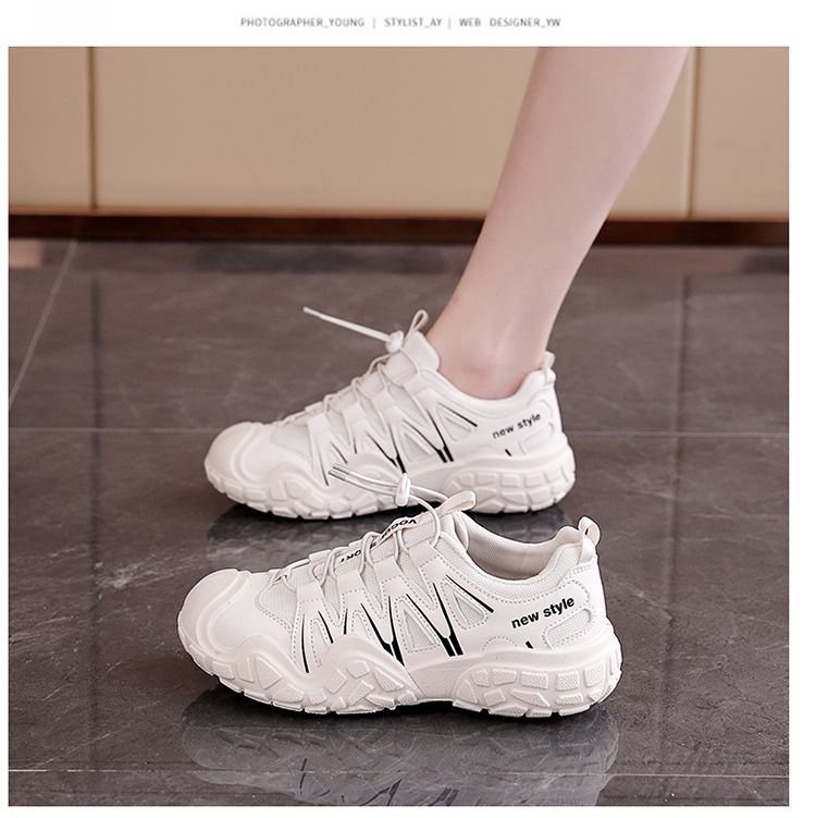 White Sneakers For Women 2025 New Spring Versatile Forrest Gump Sports Women's Student Casual Hiking Board Shoes KT-251_voghion.com