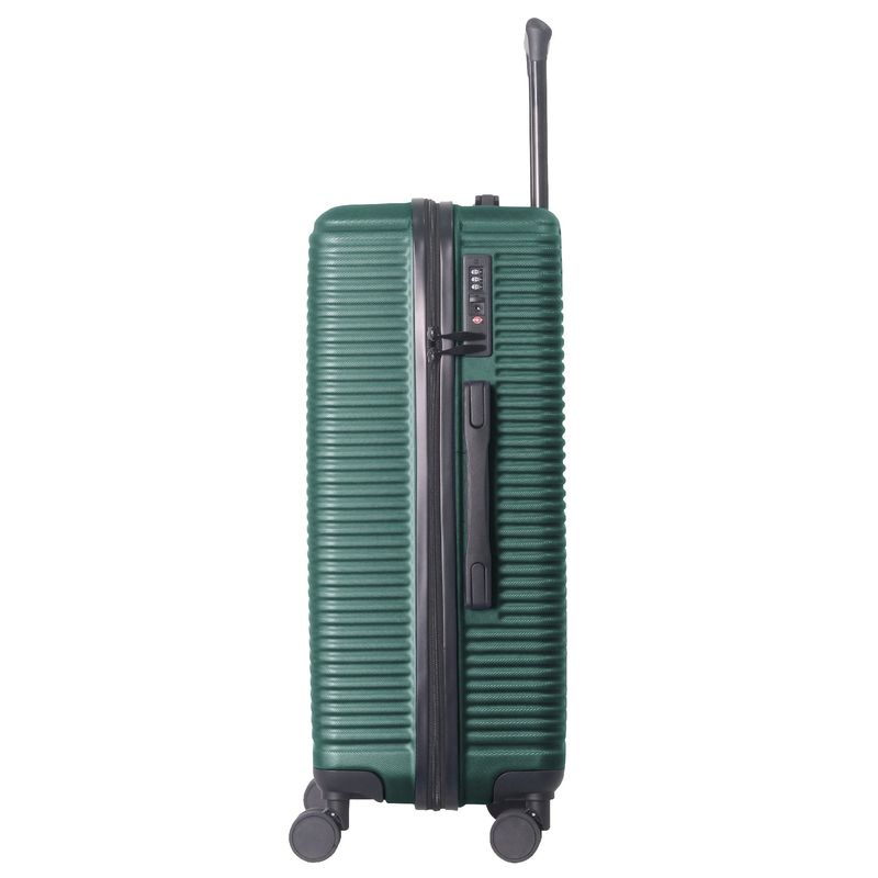 Luggage Sets ABS Hardshell 3pcs Luggage, Lightweight Durable Suitcase Sets Spinner Wheels Suitcase With TSA Lock 20''24''28'' Available(Dark Green)_voghion.com