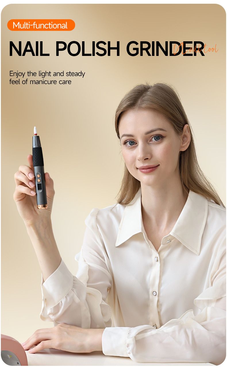 Dissolvant pour vernis à ongles et outil d'art rechargeable, stylo de meulage, petit polissoir à ongles portable_voghion.com