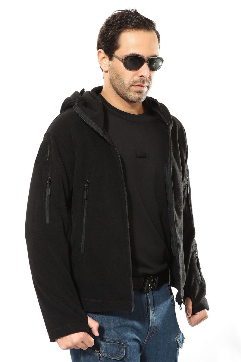 TAD Herren Fleecejacke, warm, groß, für den Außenbereich, russischer Fan, Militäradler_voghion.com