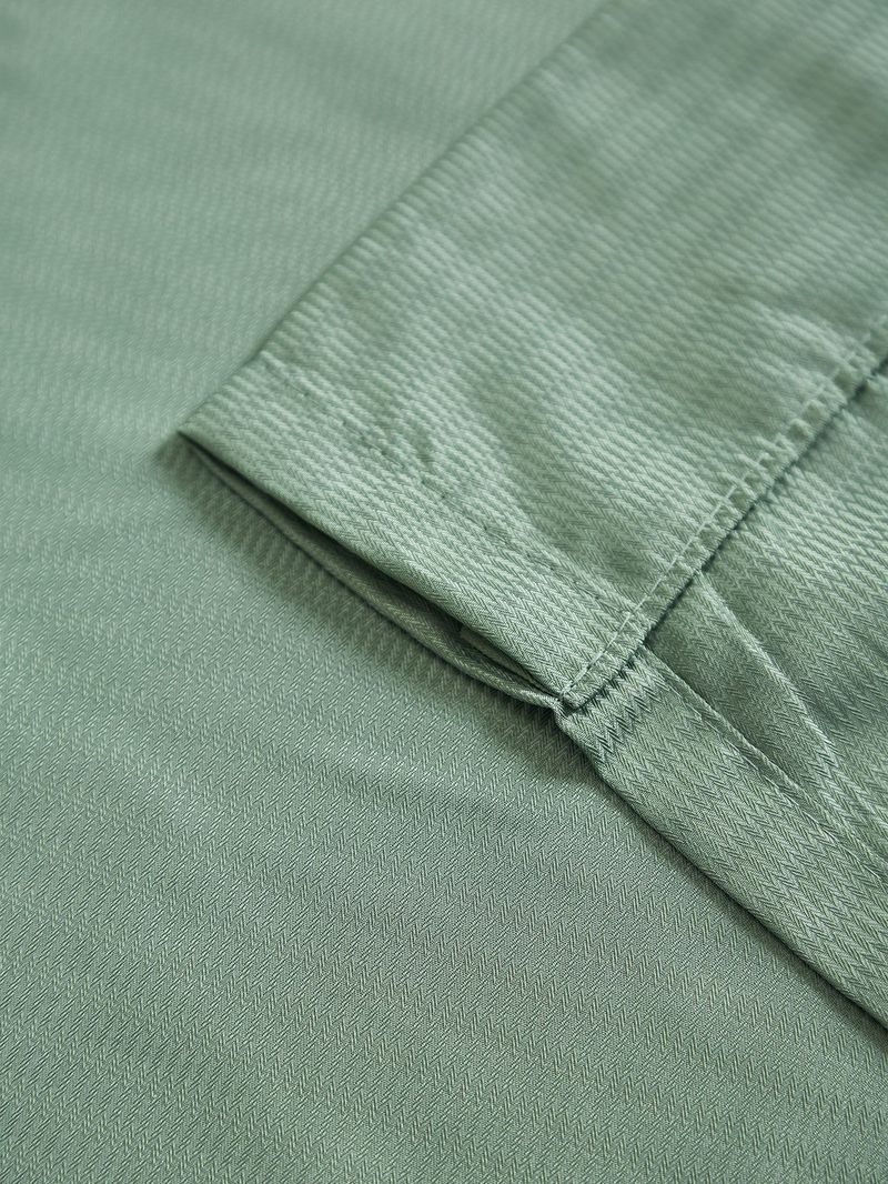 Cortinas semitransparentes modernas – cortinas de poliéster com babados para sala de estar (forro 100% blackout opcional, sem necessidade de furação, branco/prata/verde)_voghion.com