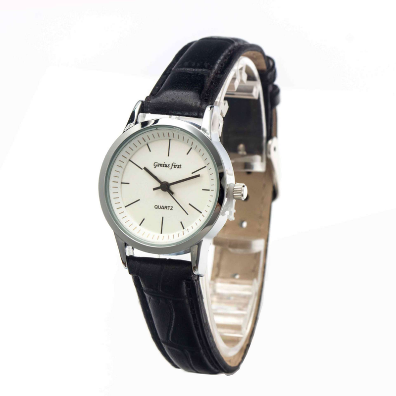 Alloy Couple Leather Strap Student Unisex Quartz Wristwatches Matching Watches_voghion.com