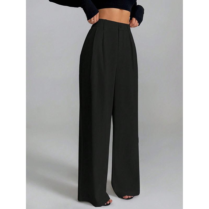 Women's Clothing Casual Pants For Women Spring And Autumn New All Match Straight Drape Loose Wide Leg Long Pants_voghion.com