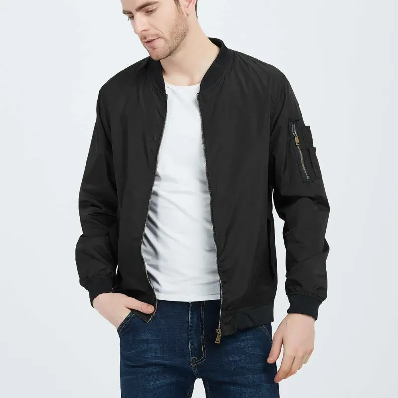 Baseball Herren - Lässige College-Jacke im College-Stil | Leichte Oberbekleidung_voghion.com