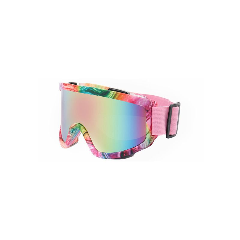 New Double-Layer Anti-Fog Mountaineering Ski Goggles Outdoor Large Frame Windproof Sandproof Colorful Polarized Sports_voghion.com