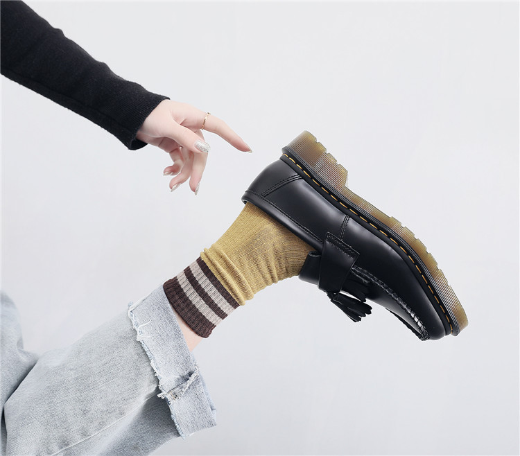 Liu Su Le Fu neue Martin rindsleder frauen der einzelnen casual nähte paar mode schuhe_voghion.com