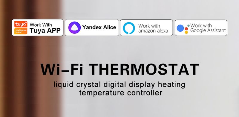 Thermostat Wifi intelligent Tuya pour chauffage de l'eau/chaudière à gaz, contrôleur électrique ou de température pour Alexa Google Home 220 V_voghion.com
