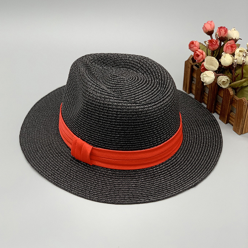 Spring Summer Ladies Panama straw hat retro British hat sun hat Women summer Korean sun hat sun protection_voghion.com