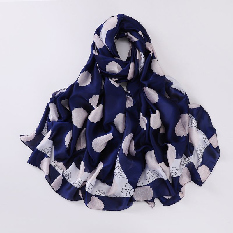 New scarves with exquisite prints for spring summer, versatile noble floral designs, elegant sun resistant shawls,_voghion.com