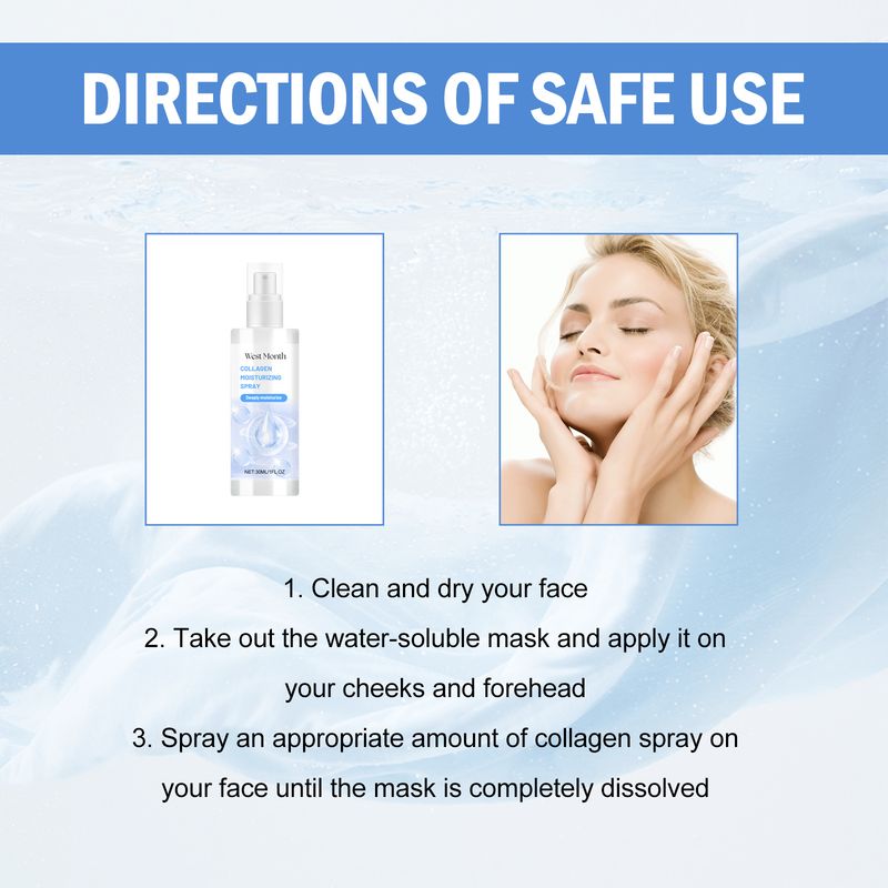 West&Month Collagen Mask Spray spendet der Haut Feuchtigkeit und mildert feine Gesichtslinien_voghion.com